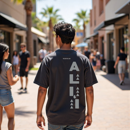 KANEALI‘I Vertical Tee – Front/Back Split Design
