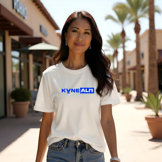 KĀNEALI‘I Blue Signature Wahine Tee